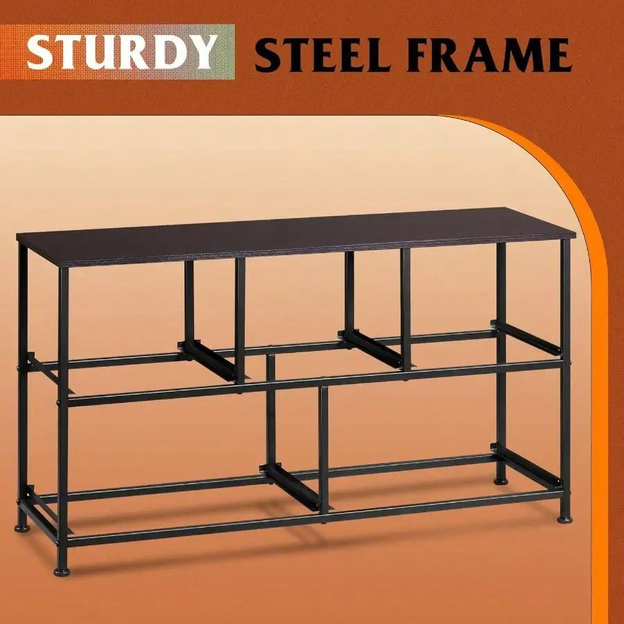 5-Drawer Fabric Dresser – Wide Storage Organizer with Bins for Bedroom, Closet, Living Room, Hallway (Dark)