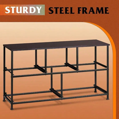 5-Drawer Fabric Dresser – Wide Storage Organizer with Bins for Bedroom, Closet, Living Room, Hallway (Dark)